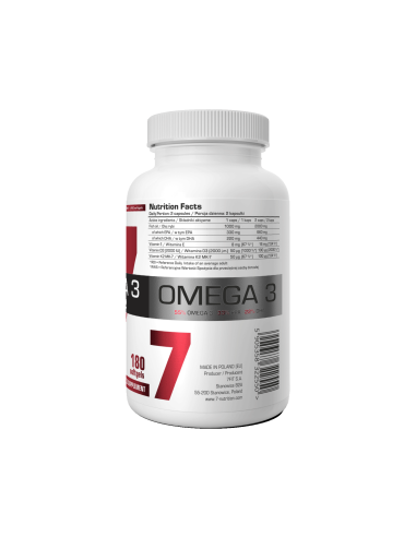 OMEGA 3 D3+K2 180CAPS. 7NUTRITION