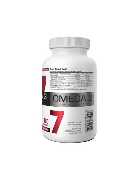 OMEGA 3 D3+K2 180CAPS. 7NUTRITION