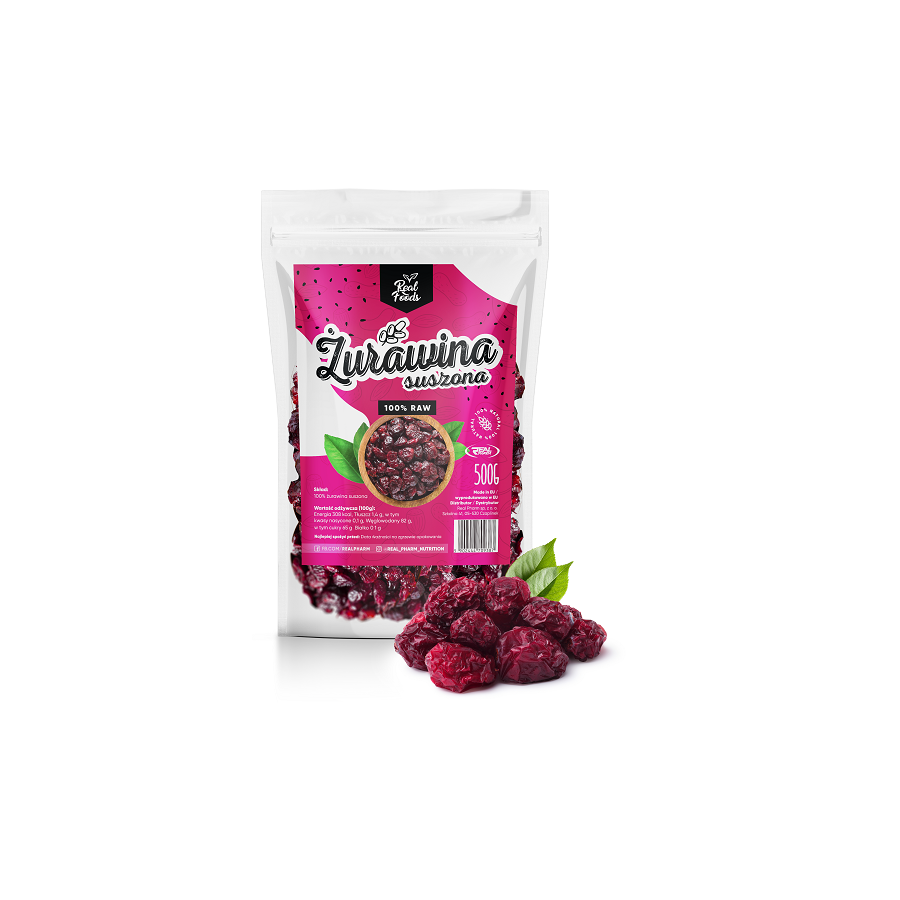 ZURAWINA SUSZONA (ARANDANOS) 500GR. REAL PHARM