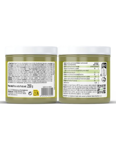WHEY PROTEIN CREAM PISTACHIO 250GR. WEIDER